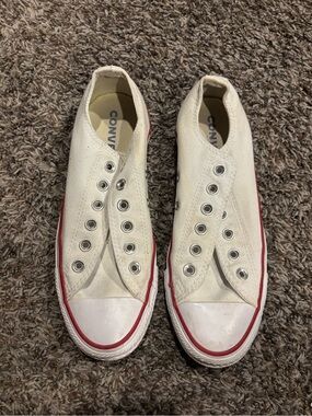 Converse White Canvas Sneakers
